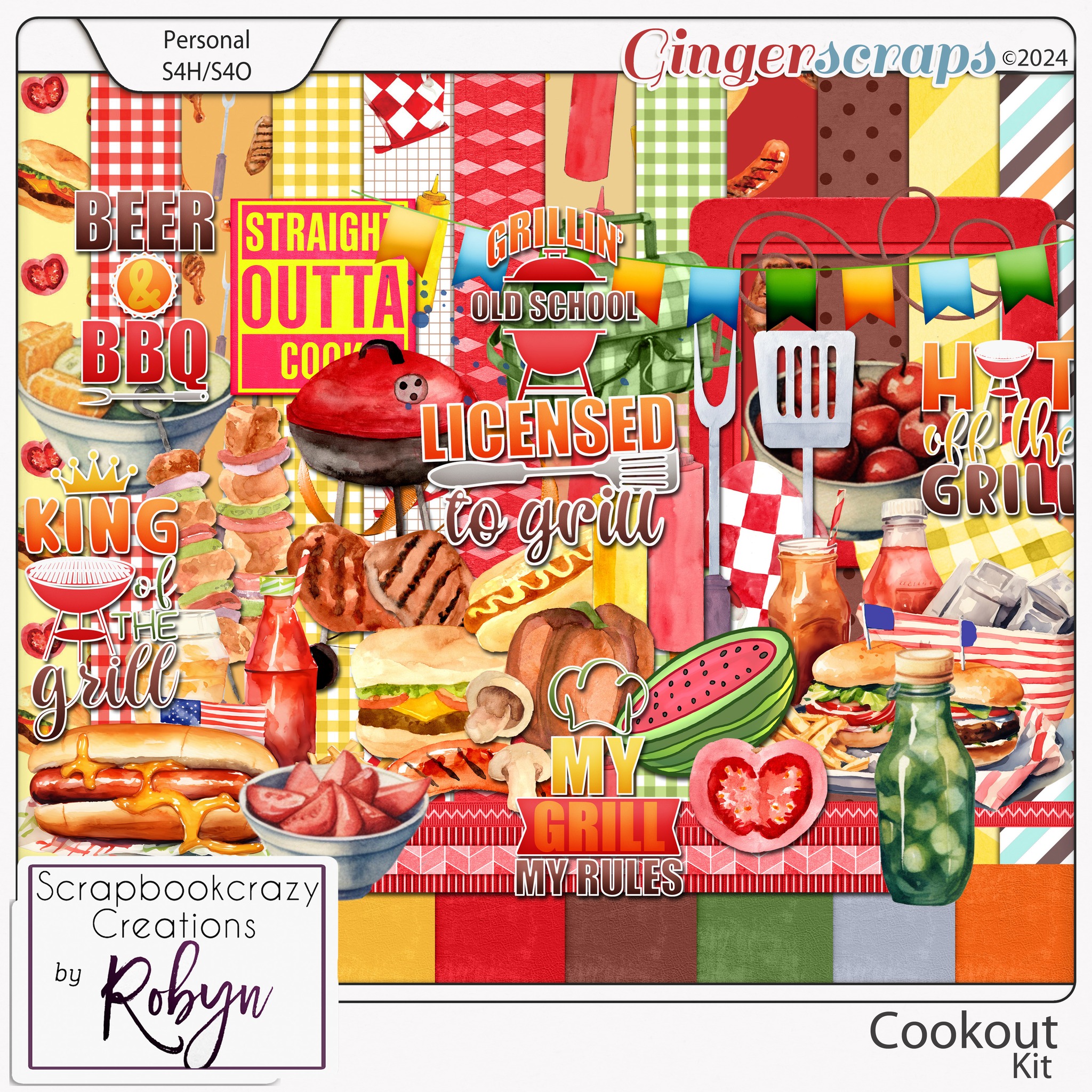 Cookout Mini Kit by Scrapbookcrazy Creations