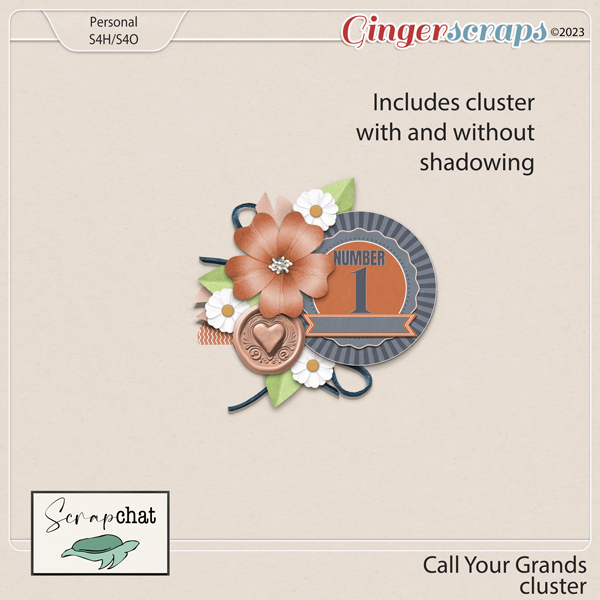 Call Your Grands Cluster by ScrapChat Designs