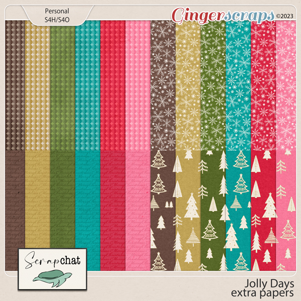 Jolly Days Extra Papers by ScrapChat Designs