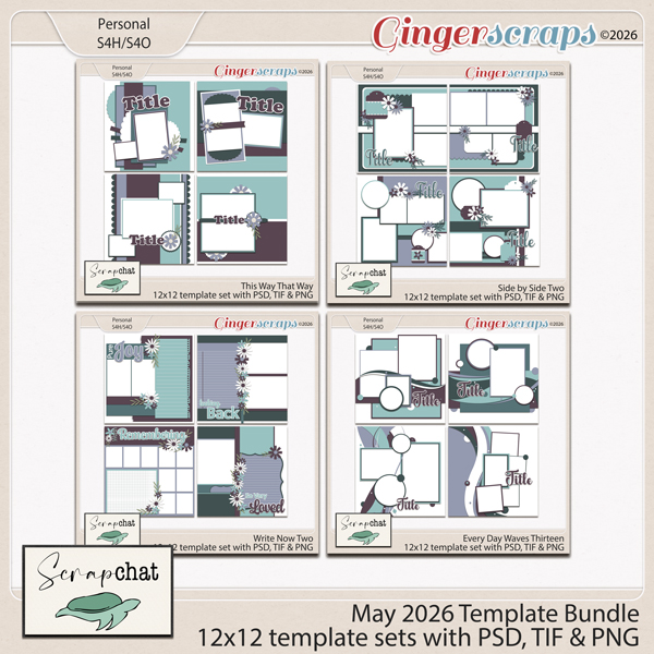 May 2026 Template Bundle by ScrapChat Designs