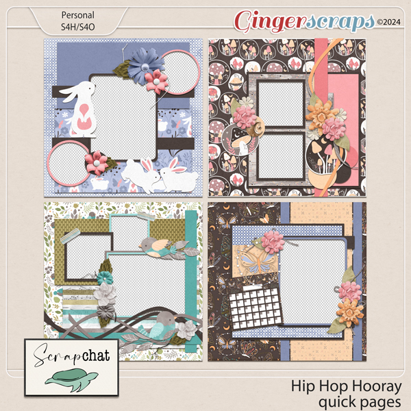 Hip Hop Hooray Quick Pages by ScrapChat Designs