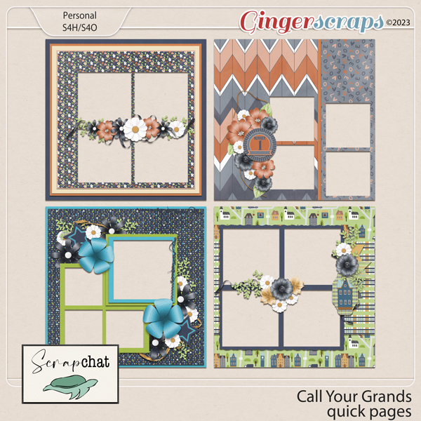 Call Your Grands Quick Pages by ScrapChat Designs
