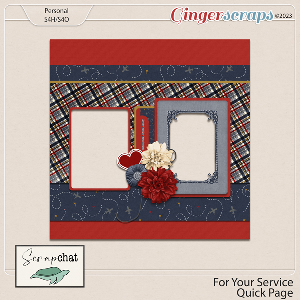 For Your Service Single Quick Page by ScrapChat Designs