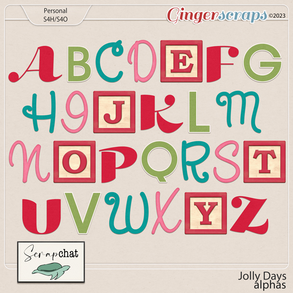 Jolly Days Alphas by ScrapChat Designs