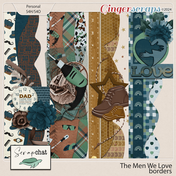 The Men We Love Borders by ScrapChat Designs