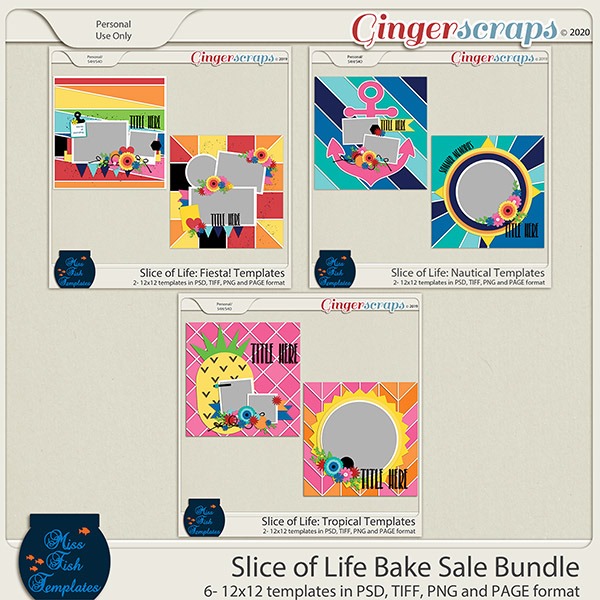 Slice of Life: Bundle by Miss Fish Templates