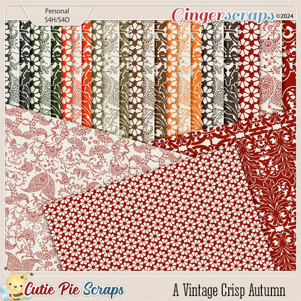 A Vintage Crisp Autumn Pattern Papers
