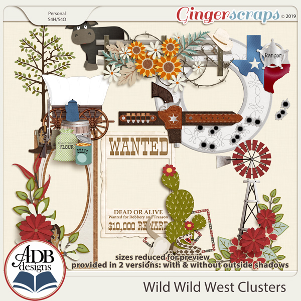 Wild Wild West Clusters by ADB Designs