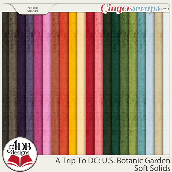 A Trip To DC - U.S. Botanic Garden Solid Papers by ADB Designs