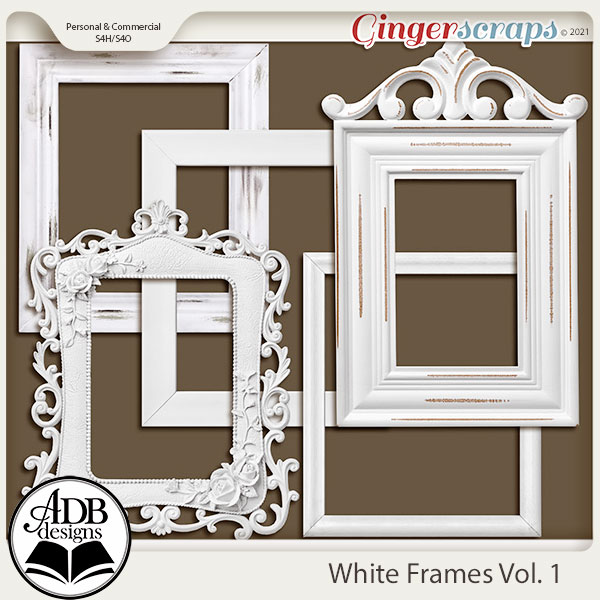 CU White Frames Vol. 01 by ADB Designs