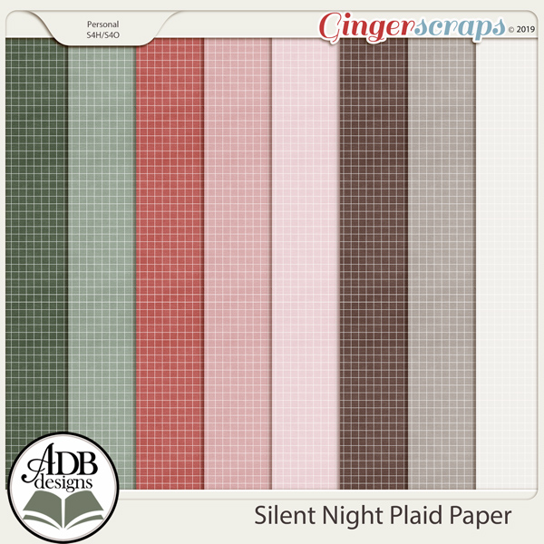 Silent Night Plaid Papers