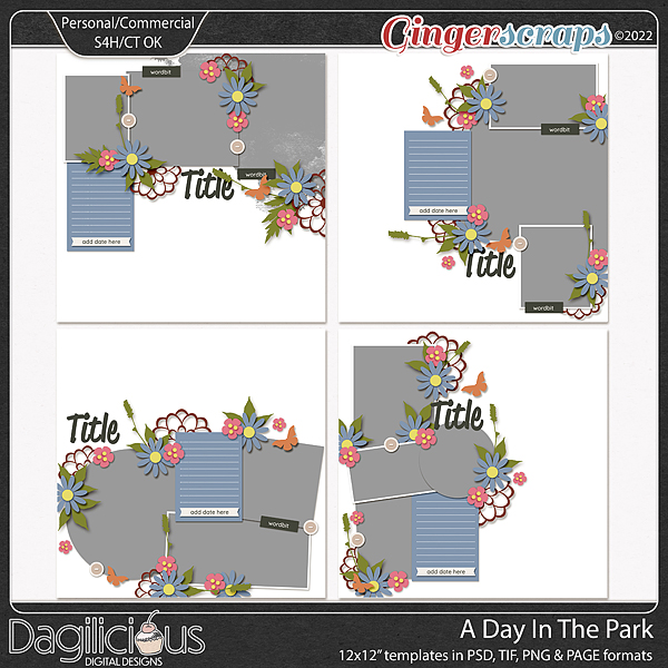 A Day In The Park Templates by Dagilicious