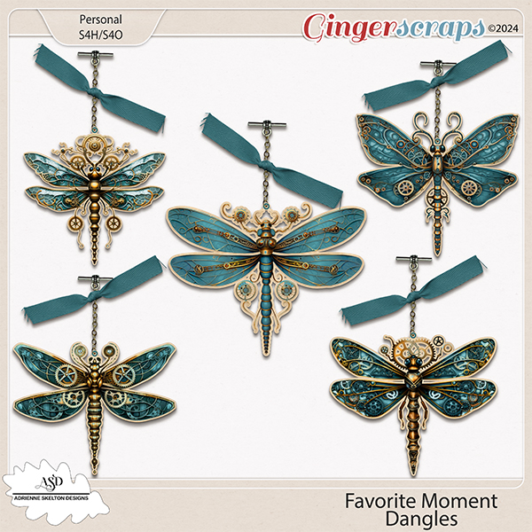 Favorite Moment Dragonfly Dangles-by Adrienne Skelton Designs