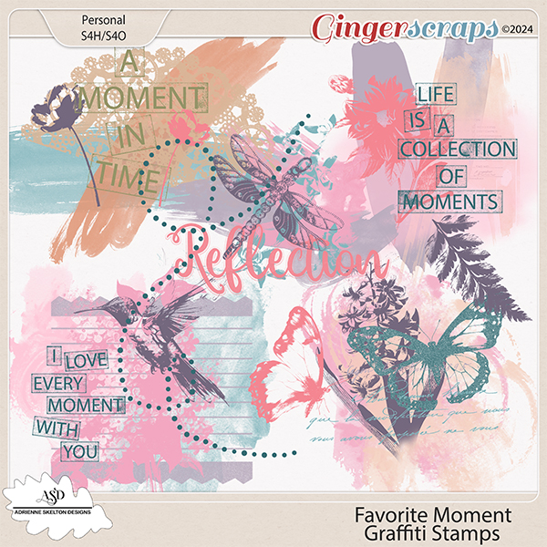 Favorite Moment Graffiti-by Adrienne Skelton Designs 