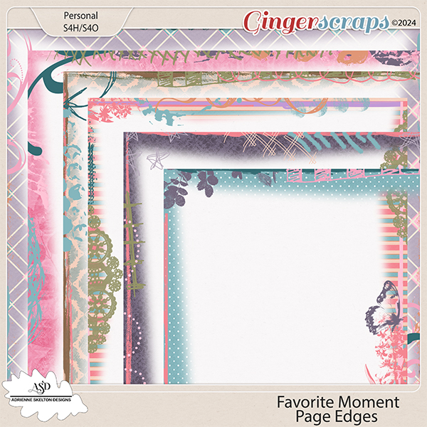 Favorite Moment Page Edges-by Adrienne Skelton Designs