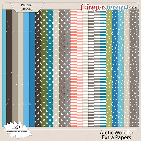 Arctic Wonder Extra Papers- By Adrienne Skelton Design  