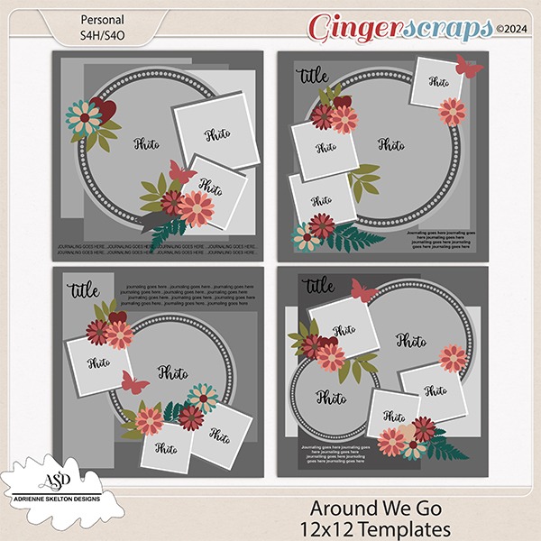 Around We Go Templates by Adrienne Skelton Designs