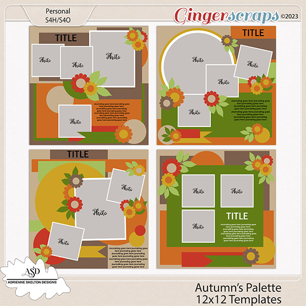 Autumns Palette by Adrienne Skelton Designs