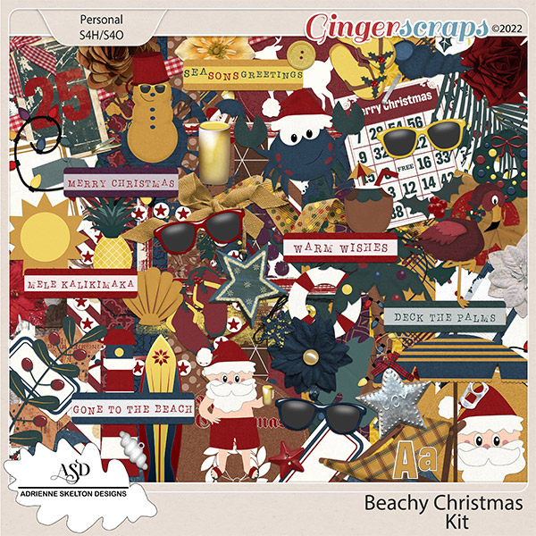 Beachy Christmas Kit- By Adrienne Skelton Design