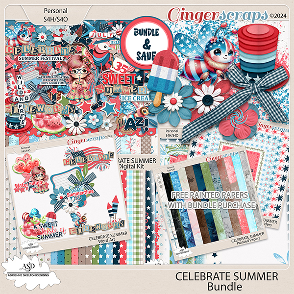 Celebrate Summer Bundle-by Adrienne Skelton Designs  