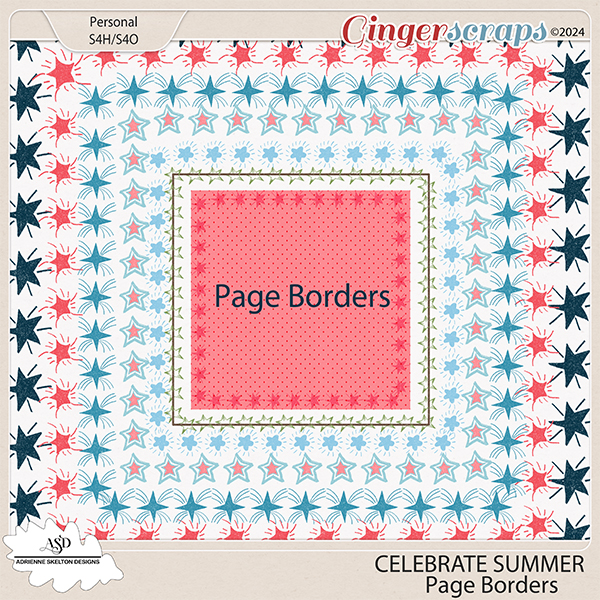 Celebrate Summer Borders by Adrienne Skelton Designs 