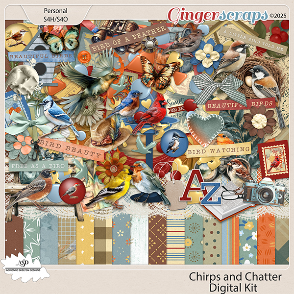 Chirps and Chatter kit by Adrienne Skelton Designs 