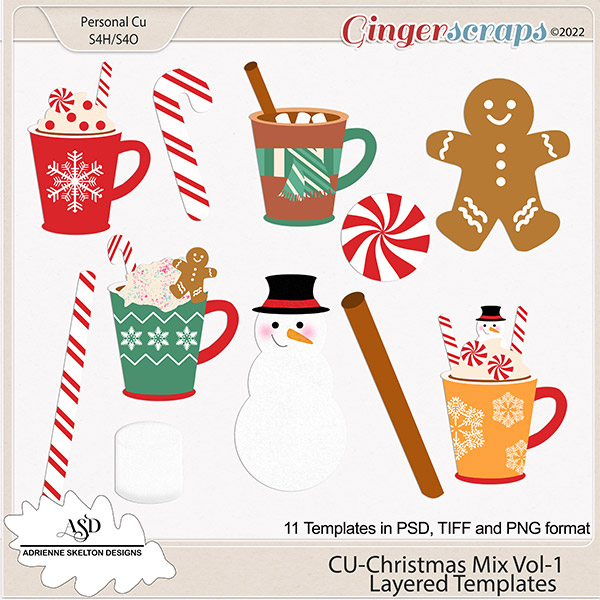 CU Christmas Mix-Vol1 by Adrienne Skelton Designs