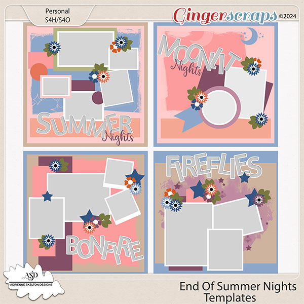 End of Summer Nights Templates-by Adrienne Skelton Designs