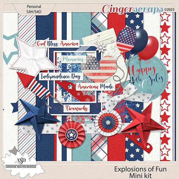 Explosions of Fun Mini Collection - By Adrienne Skelton Designs 