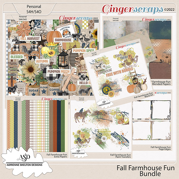 Fall Farmhouse Fun- Bundle by Adrienne Skelton Designs