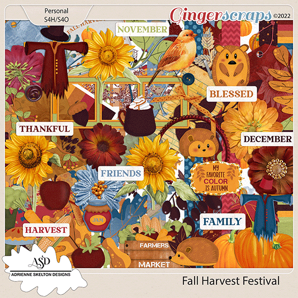 Fall Harvest Festival Kit By Adrienne Skelton Designs 