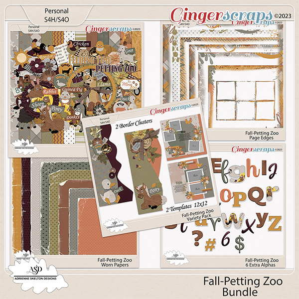 Fall Petting Zoo Bundle- By Adrienne Skelton Designs