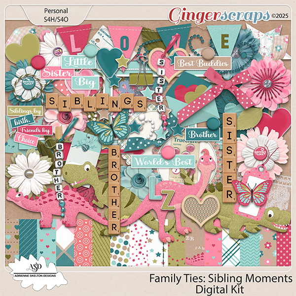 Family Ties-Sibling Moments Kit-by Adrienne Skelton Designs  