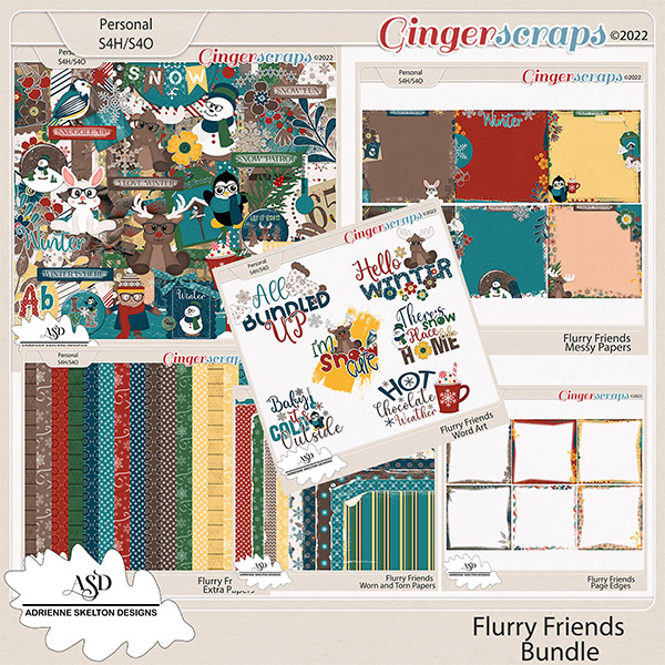 Flurry Friends Bundle- By Adrienne Skelton Design