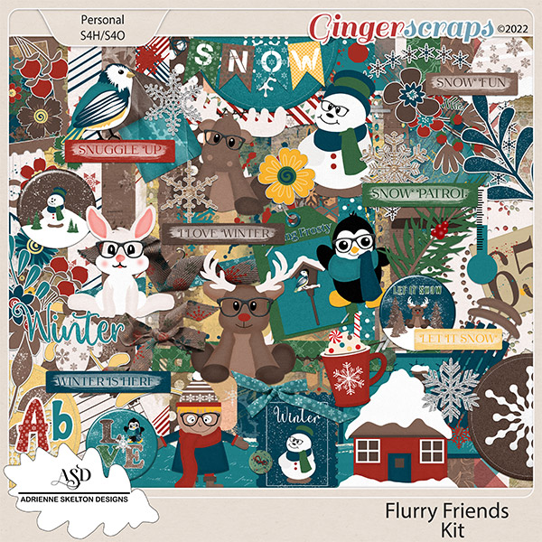 Flurry Friends Kit- By Adrienne Skelton Design 