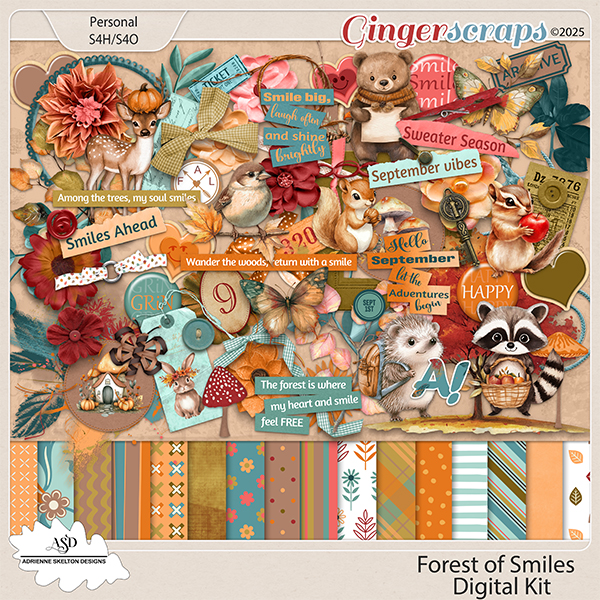 Forest of Smiles kit by Adrienne Skelton Designs