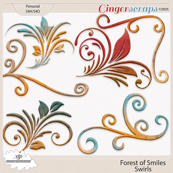 Forest of Smiles Swirls by Adrienne Skelton Designs 