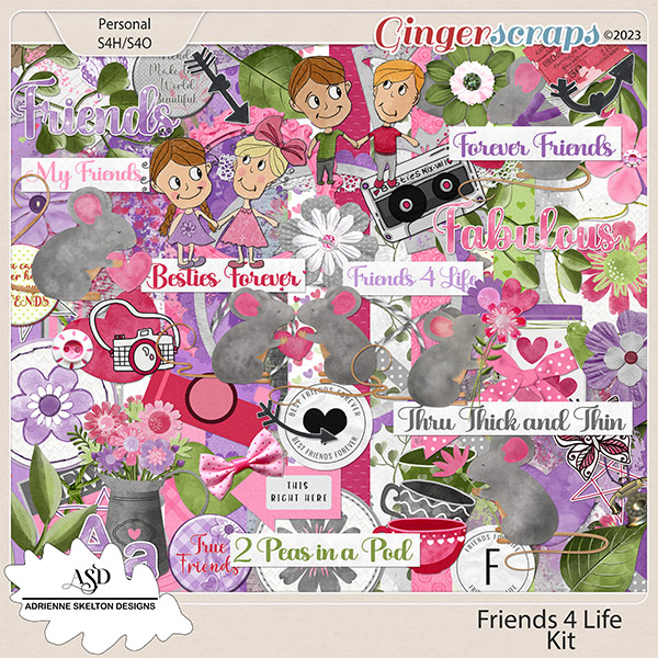 Friends 4 Life Kit- By Adrienne Skelton Design  