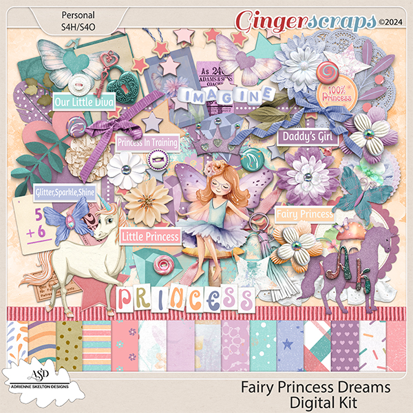 Fairy Princess Dreams kit by Adrienne Skelton Designs