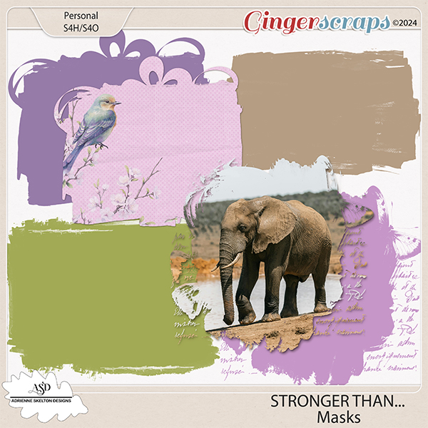 Stronger Than...Clipping Masks by Adrienne Skelton Designs  