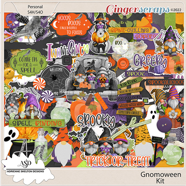 Gnomoween - by Adrienne Skelton Designs 