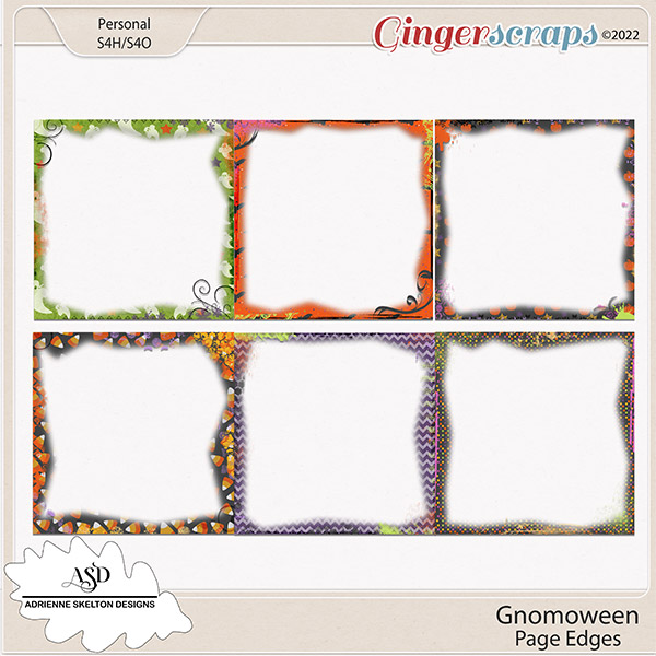 Gnomoween Page Edges- by Adrienne Skelton Designs 