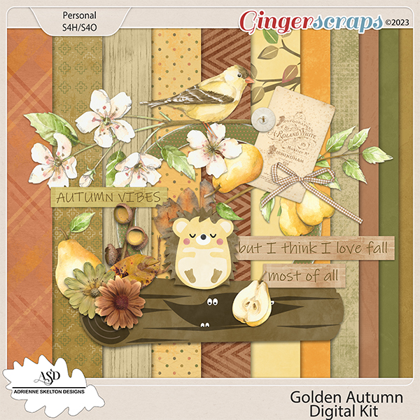 Golden Autumn Mini Collection - By Adrienne Skelton Designs 