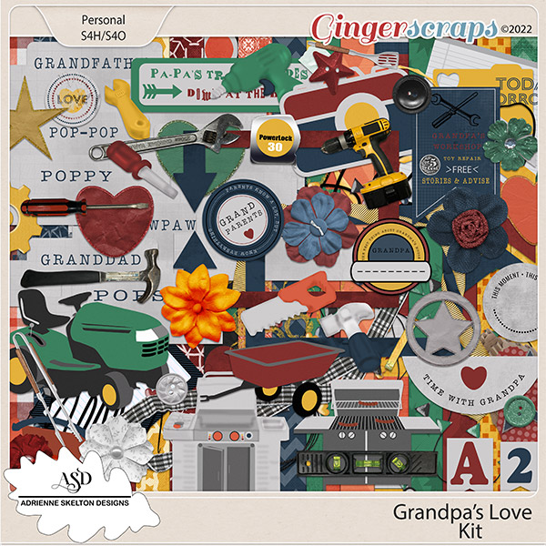 Grandpas Love - by Adrienne Skelton Designs 