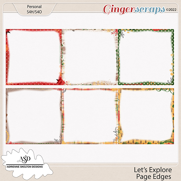 Let's Explore Page Edges -By Adrienne Skelton Designs 