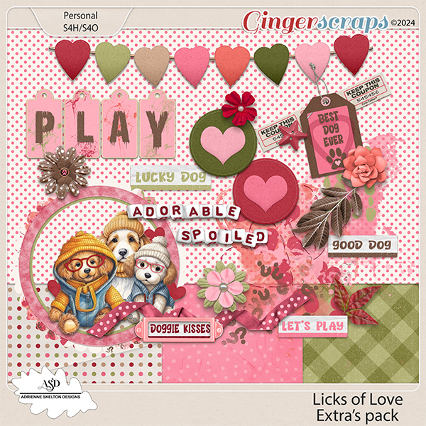 Licks of Love Extra Elements by Adrienne Skelton Designs 