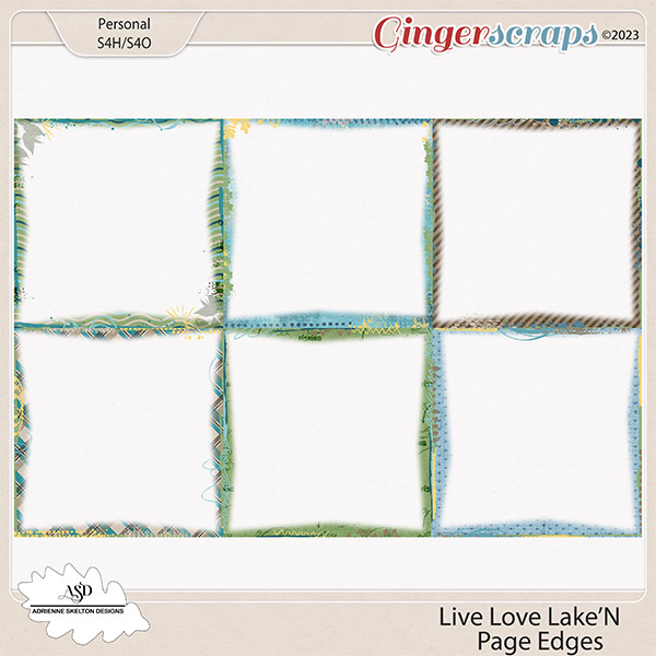 Live Love Lake'N Page Edges By Adrienne Skelton Designs