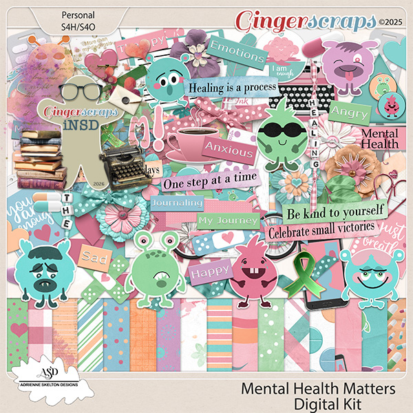 Mental Health Matters kit by Adrienne Skelton Designs  