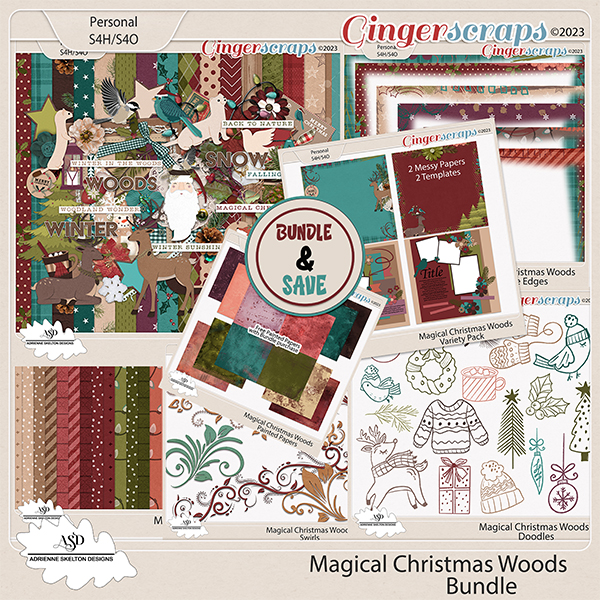 Magical Christmas Woods Bundle- By Adrienne Skelton Design