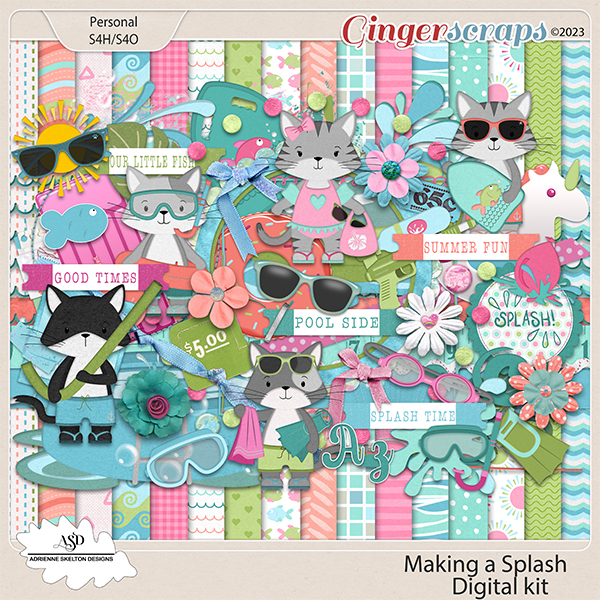Making A Splash Digital Kit- By Adrienne Skelton Designs 